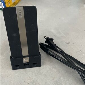 Black USB Charging Station